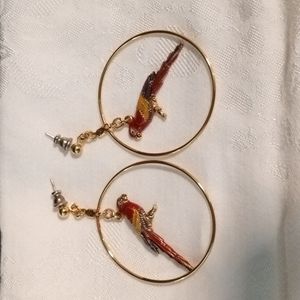 Parrot Dangle Earrings by Raintree